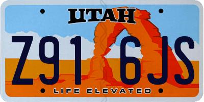 UT license plate Z916JS