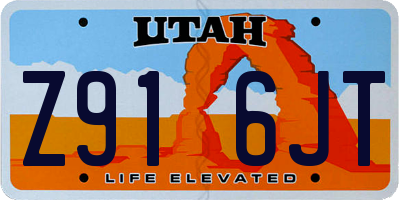 UT license plate Z916JT