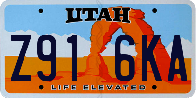 UT license plate Z916KA