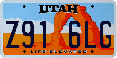 UT license plate Z916LG