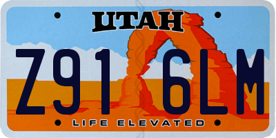UT license plate Z916LM