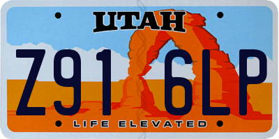 UT license plate Z916LP
