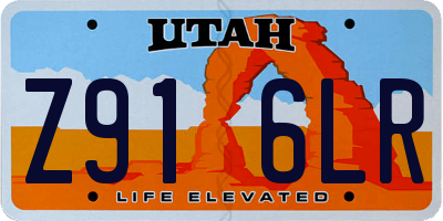 UT license plate Z916LR