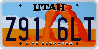 UT license plate Z916LT