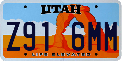 UT license plate Z916MM