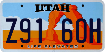 UT license plate Z916OH