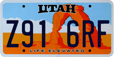 UT license plate Z916RF