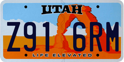 UT license plate Z916RM