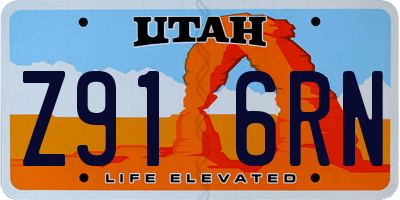UT license plate Z916RN