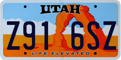 UT license plate Z916SZ
