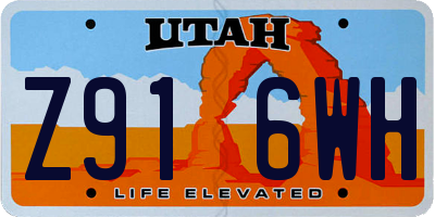 UT license plate Z916WH