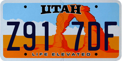 UT license plate Z917DF