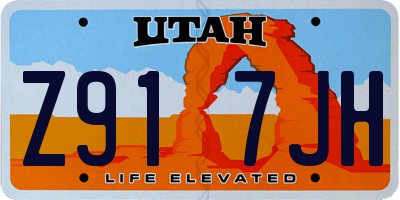 UT license plate Z917JH