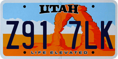 UT license plate Z917LK