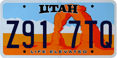 UT license plate Z917TQ