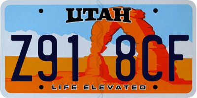 UT license plate Z918CF