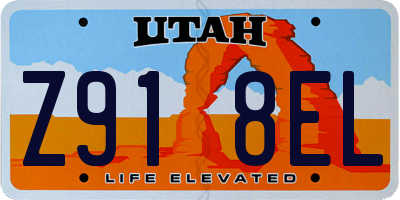 UT license plate Z918EL