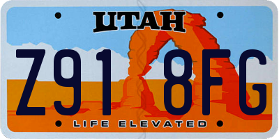 UT license plate Z918FG