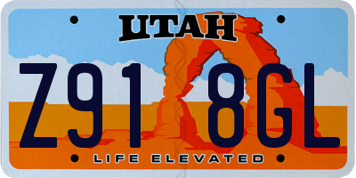 UT license plate Z918GL