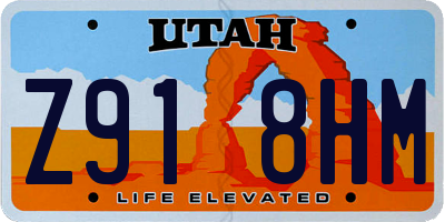 UT license plate Z918HM