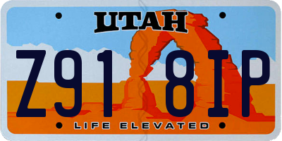 UT license plate Z918IP