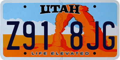 UT license plate Z918JG