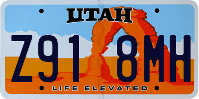 UT license plate Z918MH