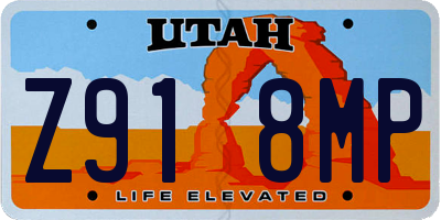 UT license plate Z918MP