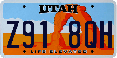 UT license plate Z918QH