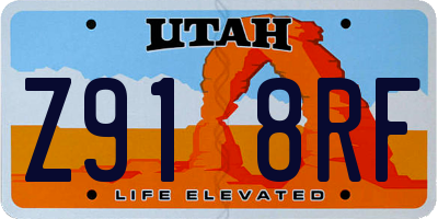 UT license plate Z918RF