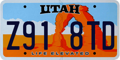 UT license plate Z918TD