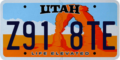 UT license plate Z918TE