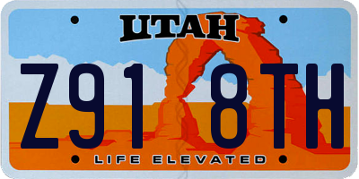 UT license plate Z918TH