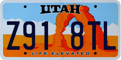 UT license plate Z918TL