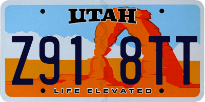 UT license plate Z918TT