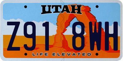 UT license plate Z918WH