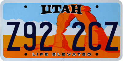 UT license plate Z922CZ