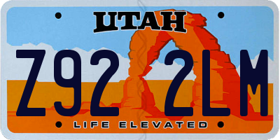 UT license plate Z922LM