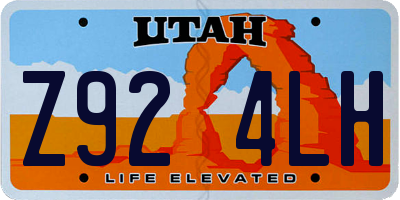 UT license plate Z924LH