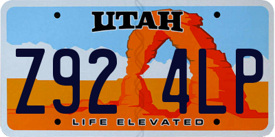 UT license plate Z924LP