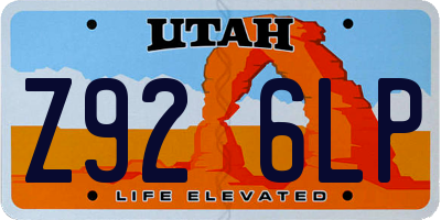UT license plate Z926LP