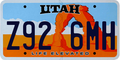 UT license plate Z926MH
