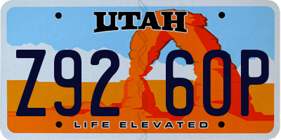 UT license plate Z926OP