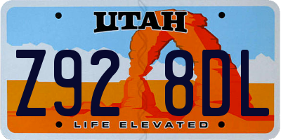 UT license plate Z928DL
