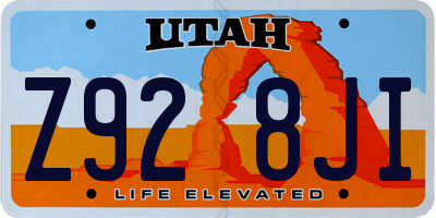UT license plate Z928JI