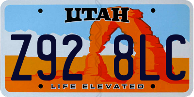 UT license plate Z928LC