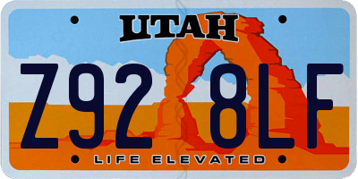 UT license plate Z928LF