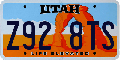 UT license plate Z928TS