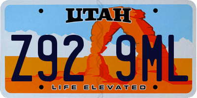 UT license plate Z929ML