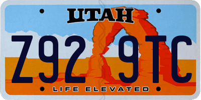 UT license plate Z929TC